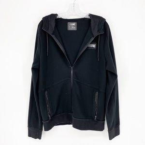 American Eagle Black Zip Up Sweatshirt Size Medium